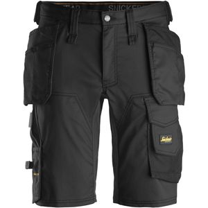 Snickers 6141 AllroundWork Stretch Korte Broek met Holsterzakken Bruin/Zwart maat 044
