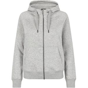 Pro Wear by Id 0639 CORE hoodie met rits dames Lichtgrijs gemêleerd maat XS