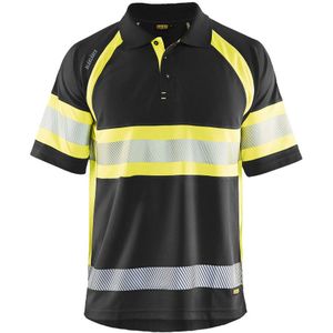 Blåkläder 3338-1051 Poloshirt High Vis Klasse 1 Zwart/Geel