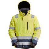 Snickers 1132 High-Vis Waterproof 37.5® Isolerend Jack Klasse 3 High-Vis Geel/Marineblauw maat S
