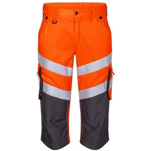 F. Engel 6544 Safety Light 3/4 Trouser Repreve Orange/Anthracite