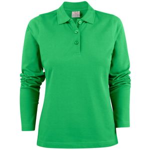 Printer Surf Poloshirt Lange Mouwen Dames Frisgroen