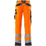 Mascot Safe Supreme Broek met kniezakken 20879-236 - hi-vis oranje/donkermarine