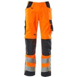 Mascot Safe Supreme Broek met kniezakken 20879-236 - hi-vis oranje/donkermarine