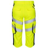 F. Engel 6544 Safety Light 3/4 Trouser Repreve Yellow/Blue Ink