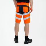 Engel Safety - 6546-314 - Werkshorts - Hi-vis Orange / Blue Ink
