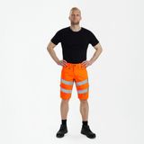 Engel Safety - 6546-314 - Werkshorts - Hi-vis Orange / Blue Ink