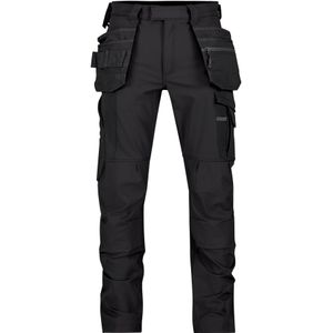Dassy Matrix Stretch holsterzakkenbroek met kniezakken Zwart