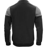 Printer Polosweater Prime Zwart/Staalgrijs