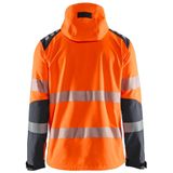 Blåkläder 4491-2513 Softshell jack High Vis High Vis Oranje/Medium Grijs maat 4XL