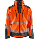 Blåkläder 4491-2513 Softshell jack High Vis High Vis Oranje/Medium Grijs maat 4XL