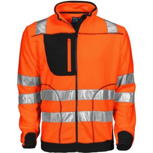 Projob 6303 Fleece - ISO 20471 Klasse 3/2 Oranje/Zwart