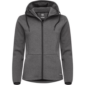 Cutter & Buck Pemberton Hood Fz Dames Antraciet Mélange maat S
