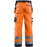 Blåkläder 1567-2517 Softshell broek High Vis klasse 2 Oranje/Marineblauw