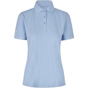Pro Wear by Id 0587 Poloshirt biologisch kantoen| dames Lichtblauw maat XS