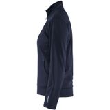 Blåkläder 3394-2526 Dames Service sweatshirt met rits Donker marineblauw/Zwart