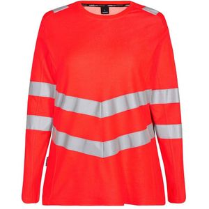 F. Engel 9543 Safety Ladies T-Shirt LS Red maat XS