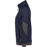 Dassy - Velox Women - Sweater - Nachtblauw/Antracietgrijs - Getailleerde Pasvorm