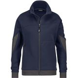 Dassy - Velox Women - Sweater - Nachtblauw/Antracietgrijs - Getailleerde Pasvorm