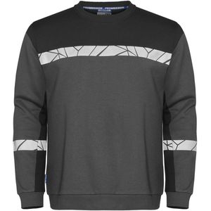 Projob 7101 Sweater Ronde Hals Heren Grijs/Zwart maat 4XL