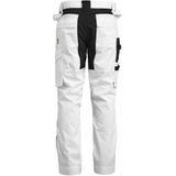 Jobman 2326 Craftsman Trousers Stretch 65232620 - Wit/zwart