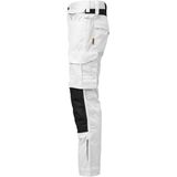 Jobman 2326 Craftsman Trousers Stretch 65232620 - Wit/zwart