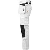 Jobman 2326 Craftsman Trousers Stretch 65232620 - Wit/zwart