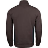 Jobman 5401 Halfzip Sweatshirt Bruin/Zwart
