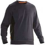 Jobman 5402 Roundneck Sweatshirt Donker grijs/Zwart