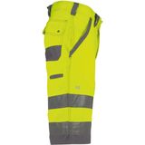 Dassy - Lucca - Hogezichtbaarheidsshort - Fluogeel/Cementgrijs