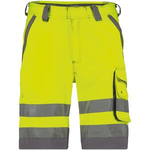 Dassy - Lucca - Hogezichtbaarheidsshort - Fluogeel/Cementgrijs