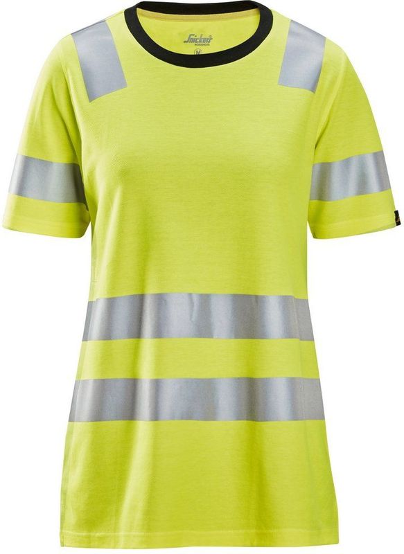 Snickers 2537 High-Vis Klasse 2 Dames T-Shirt - High Vis Geel