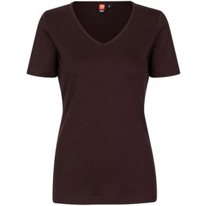 Pro Wear by Id 0506 Interlock T-shirt V-neck women Dark bordeaux