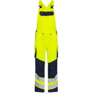 F. Engel 3545 Safety Light Bib Overall Repreve Yellow/Blue Ink