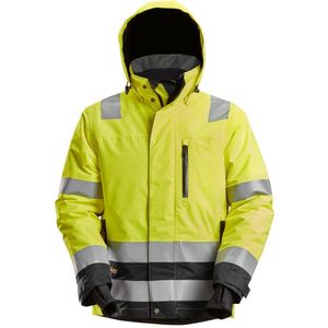 Snickers 1132 High-Vis Waterproof 37.5® Isolerend Jack Klasse 3 High-Vis Geel/Zwart maat XS
