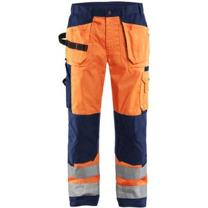 Blåkläder 1533-1860 Werkbroek High Vis High Vis Oranje/Marineblauw maat D132