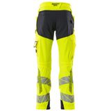 Mascot Accelerate Safe Broek met kniezakken 19279-510 - hi-vis geel/donkermarine