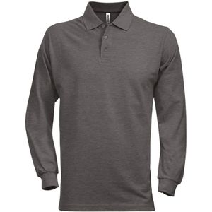 Fristads Acode heavy poloshirt met lange mouwen 1722 PIQ Donkergrijs