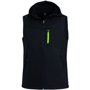 FHB Justus Softshell-Gilet Zwart