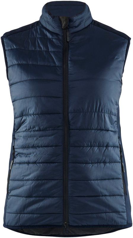 Blåkläder 3864-2030 Dames bodywarmer gevoerd Donker marineblauw maat M