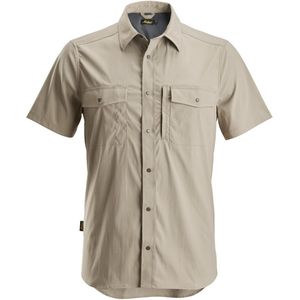 Snickers 8520 Shirt met Korte Mouwen Khaki maat XS