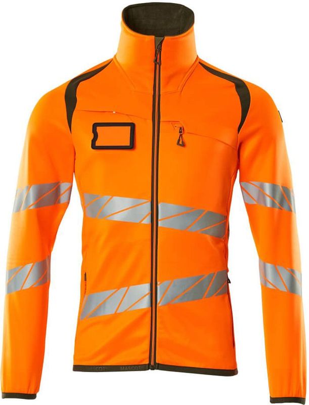 Werkjack - Fluorescerend - Polyester/Elastaan - Met Rits en Reflectie
