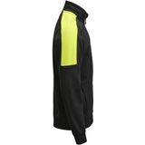 Jobman 5403 Sweatshirt Full Zip Heren Zwart/Geel maat XS