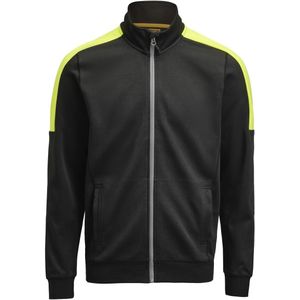 Jobman 5403 Sweatshirt Full Zip Heren Zwart/Geel maat XS
