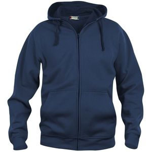 Clique Basic hoody full zip Donker Navy maat XS