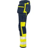 ProJob 6540 SIGNALISATIESTRETCHBROEK MET KNIEZAKKEN EN SPIJKERZAKKEN EN ISO 20471 KLASSE 1 646540 - Marine/Geel - C44
