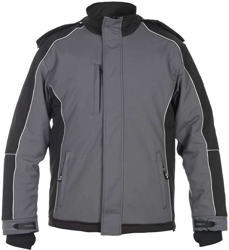 Hydrowear Vaals Wintersoftshell Grijs/Zwart maat XXS