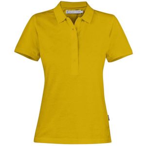 Harvest Neptune Poloshirt Dames Zijsplitjes Okergeel