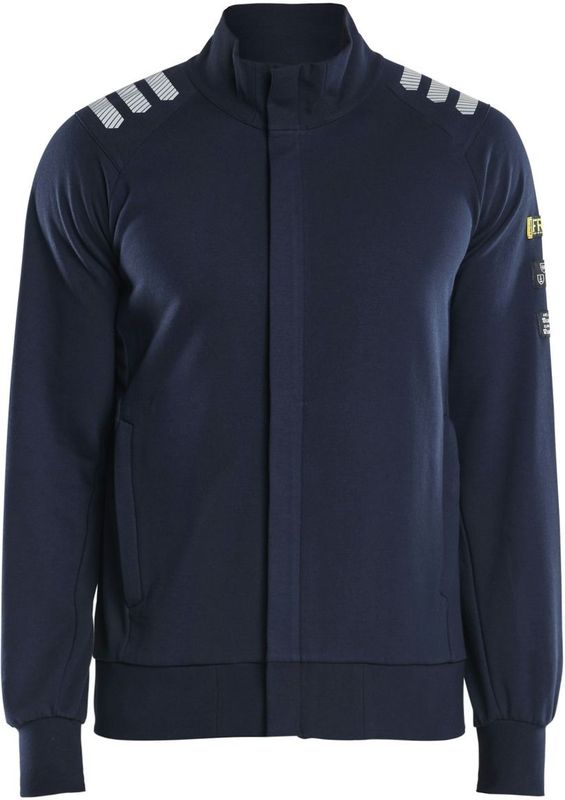 Blåkläder 3453-1762 sweatshirt met hele rits Marineblauw maat 4XL