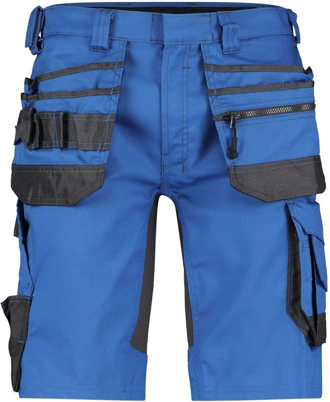 Dassy Trix Holsterzakkenshort met stretch Azuurblauw/Antracietgrijs maat 48